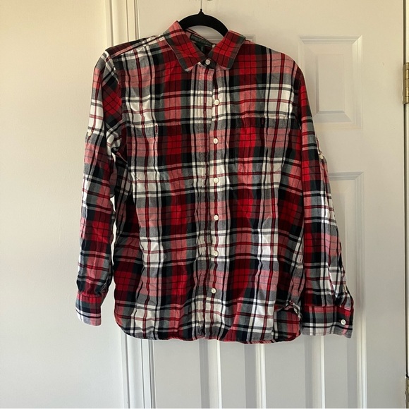 Lauren Ralph Lauren Tops - Lauren Ralph Lauren Plaid Flannel Button Down Shirt (Large) Roll Sleeved option